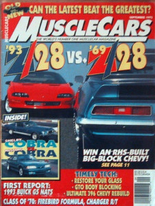 MUSCLE CARS 1993 SEPT - TIGER, 93 Z/28 v 60 Z/28, COBRA v COBRA, 93 GS NATS
